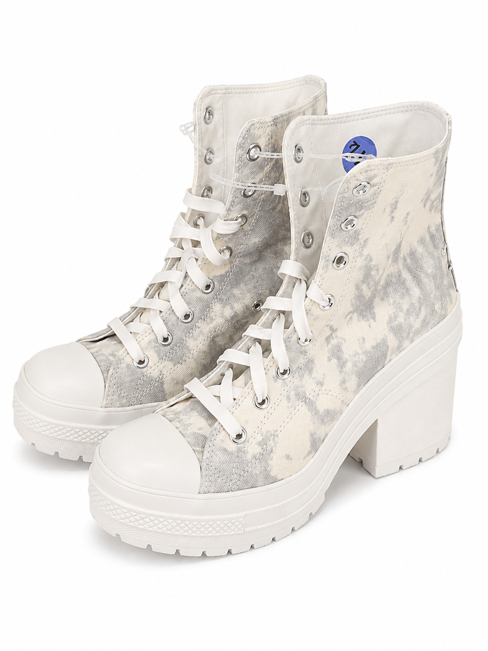 Converse Chuck Taylor All Star High Top Sneakers Womens 11.5 Gray Lug Heel NWOB